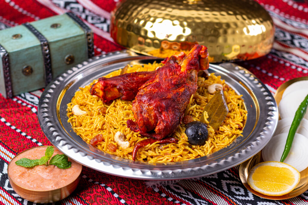 Meat Mandi with Qaboli rice