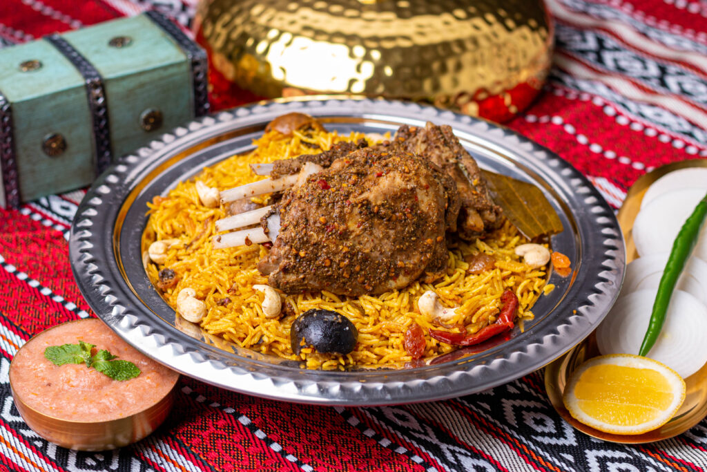 Meat Shuwa with Qaboli rice
